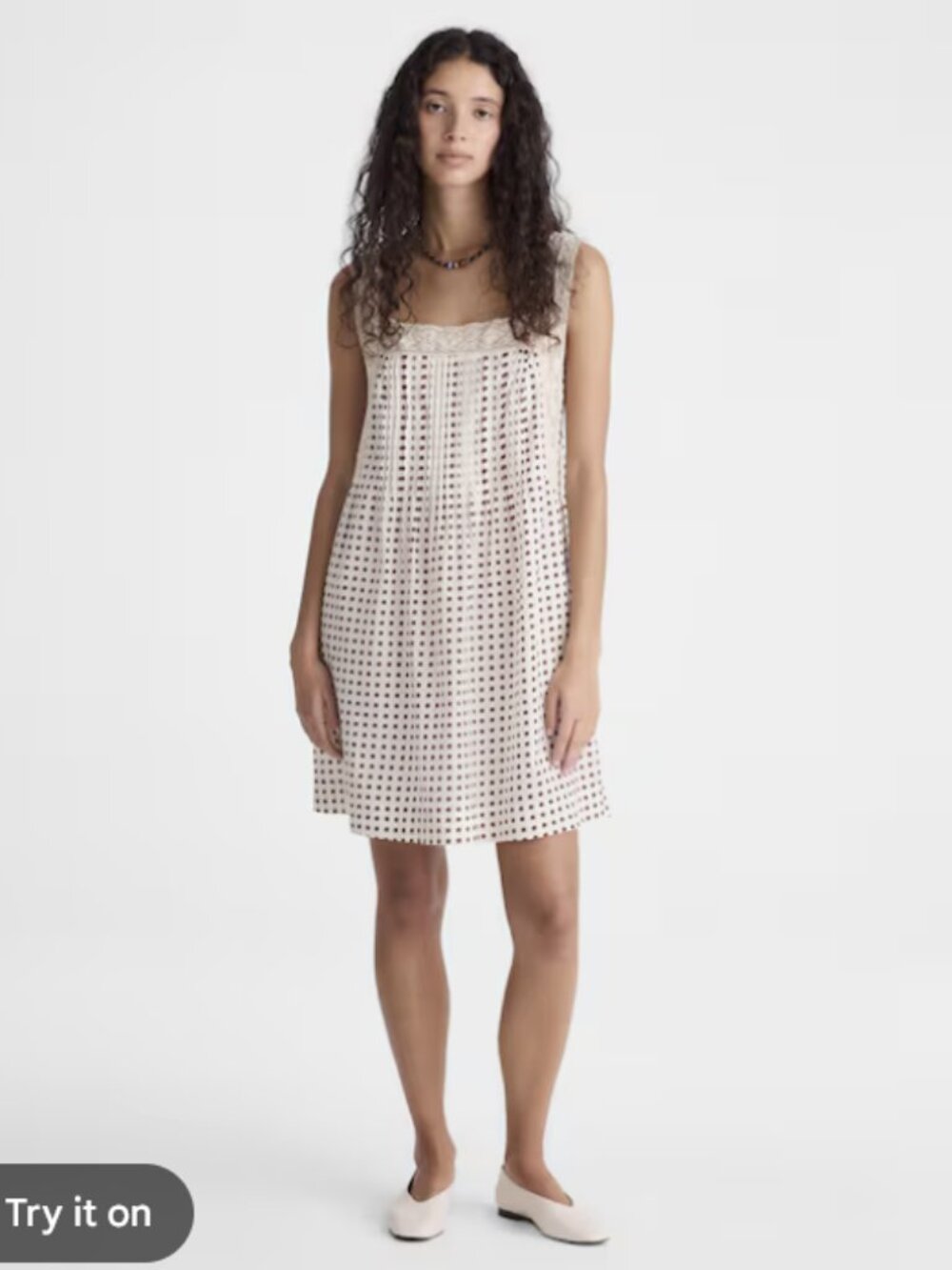 Madewell The Sophie Mini Dress Vintage Ivory Lace Cotton Voile OA365 XL NWT